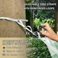thumbnail image 3 of Hanging Hammock Portable Travel Camping For Outdooor Beach Camping Hiking Soft Green Gingham Pattern, 3 of 8