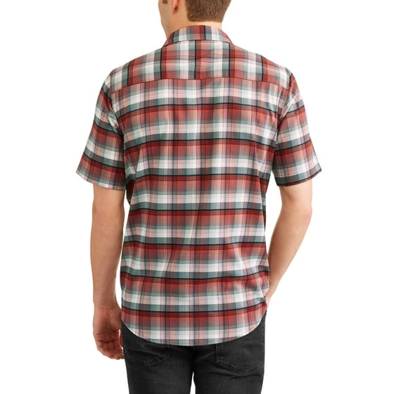 Swiss Tech - Men's Short Sleeve Outdoor Woven Shirt - Walmart.com