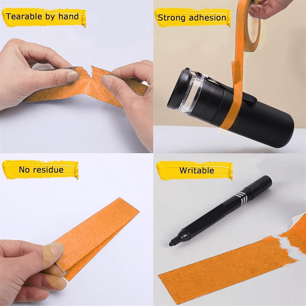 6PCS Set Masking Paint Tape Applicator, Painters Applicator Tool with 5 Rolls Trim and Dispenser