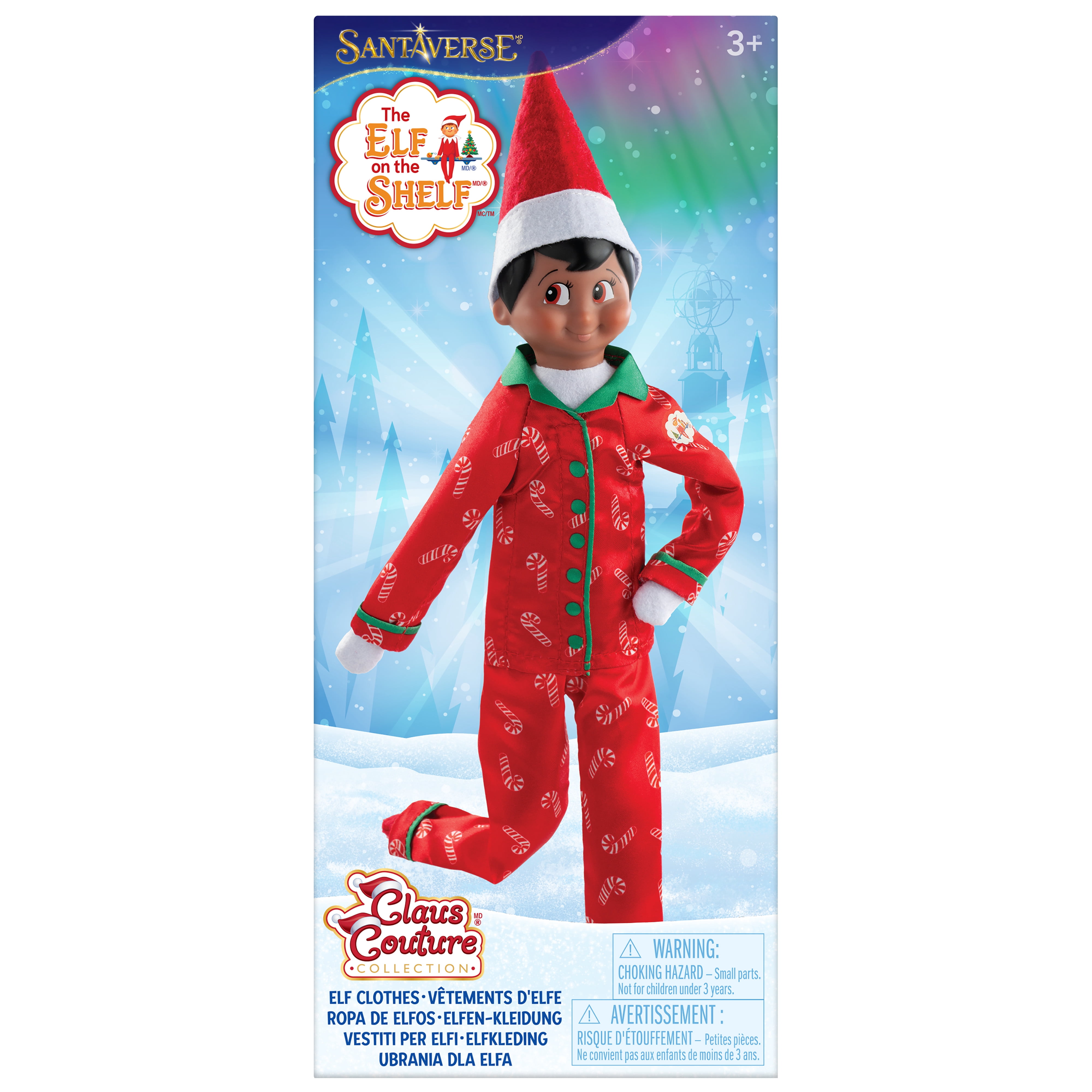 The Elf on the Shelf Claus Couture Candy Cane Pajama Set - Scout Elf Not Included