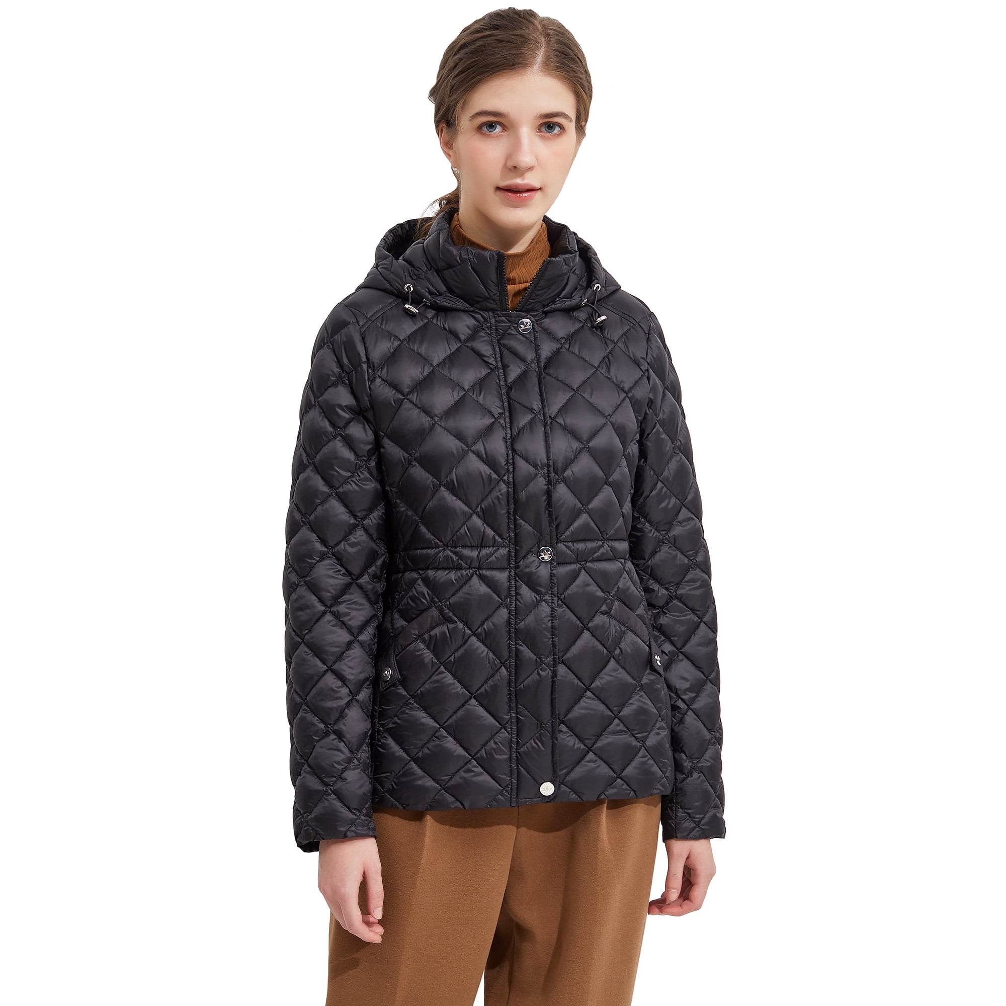 “Ivory Chic” Women’s Short Down Jacket main image 0