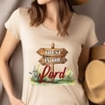 thumbnail image 4 of Trust In The Lord T-Shirt, Christian Scripture Graphic Tee for Women, Light Pink, Size M, 4 of 6