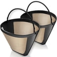 thumbnail image 1 of Filtros de café reutilizables GoodCups #4, paquete de 2, acero inoxidable, 1 of 8