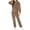 Beige, variant on Women's Jumpsuit Leopard Print Britches Comfy Lounge Casual Pants Fashion Full Length Trousers Jumpsuit For Girls Home Clothes Loose Couple Khaki XXL
