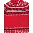 thumbnail image 2 of Womens Red Grey White Black Knit Zipper Warm Winter Sweater S, 2 of 2
