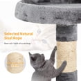 thumbnail image 6 of YRLLENSDAN 36 inch Cat Tree Tower for Indoor Cats, Small Cat Tower with Scratching Post, Cat Climbing Tower with Sturdy Cat Condo, Kitten Tree, Light Gray, 6 of 7