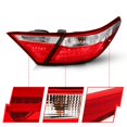 thumbnail image 3 of ANZO 2015-2016 Toyota Camry LED Taillights Red/Clear, 3 of 6