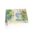 thumbnail image 2 of Renoir View Of A Park Painting Fine Art Greetings Card Plus Envelope Blank inside, 2 of 3
