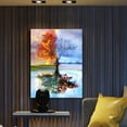 thumbnail image 3 of Four Season Tree of Life Poster with Framed Print Canvas Painting Picture Wall Art for Home Decorations Wall Decor 12 x 16, 3 of 6