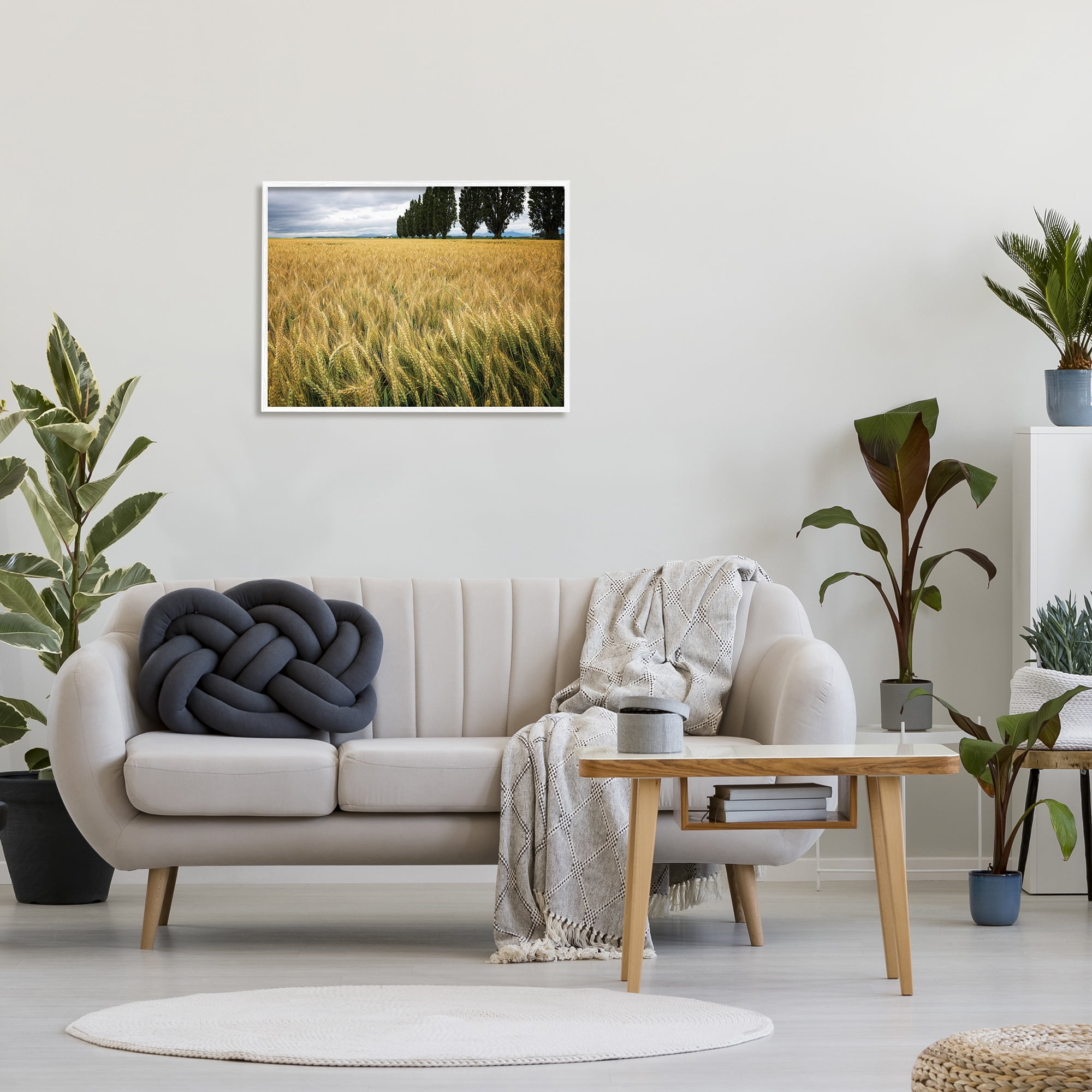 Stupell Industries Wheat Field Harvest Windy Field Country Landscape, 24 x 30, Designed by Nancy Crowell