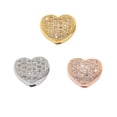 thumbnail image 2 of U8MO 20pc Brass Micro Pave Cubic Zirconia Hollow Heart Beads Nickel Free Spacer 8x9mm-Rose Gold, 2 of 2