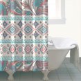 thumbnail image 4 of Boho Theme Polyester Shower Curtain for Bathroom with Hooks and Weighted Hem, Waterproof Bath Decor Sets Hotel Style - Machine Washable,72x72in, 4 of 5