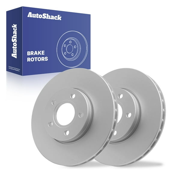 AutoShack Front Vented Coated Brake Rotors 2-PC Set Replacement for 2012-2018 Ford Focus 2013-2018 Ford C-Max 2004-2012 Volvo S40 2012-2013 Volvo C30 ArmorStop 10.94" (278 mm)