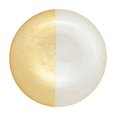 thumbnail image 3 of Vietri Two-Tone Glass White & Gold Salad Plate, 3 of 5
