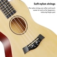 thumbnail image 2 of yeacher 23-Inch Basswood Ukulele Kit with Accessories: Gig Bag, Strings, Strap, Bridge Pins, Capo, Picks, Tuner, Cleaning Cloth, and Manual (Black), 2 of 7