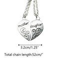 thumbnail image 6 of Mother Daughter Two-Part Heart Necklace - Adjustable Alloy Family Bond Jewelry, 6 of 8