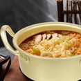 thumbnail image 3 of MasteelfCA 1 Set Hot-pot Pot Double Handle Pot Noodle Cooking Pot Aluminum Wok with Spoon, 3 of 9