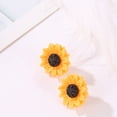 thumbnail image 3 of Sol Flor Girasol Amarillo Flor grande Verano Fresco Salvaje Pendientes exagerados Wmkox8yii  fajkfhkj5221, 3 of 6