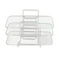 thumbnail image 1 of Grille, grille de Cuisson 3PCS en Acier Inoxydable Empilable pour la Cuisine, 1 of 8