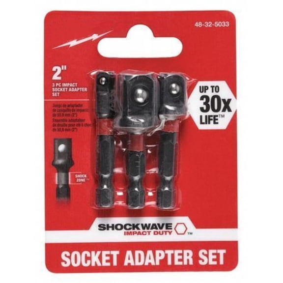 for Milwaukee Tool 48-32-5033 Shockwave Impact Hex Shank Socket Adapter Set C57