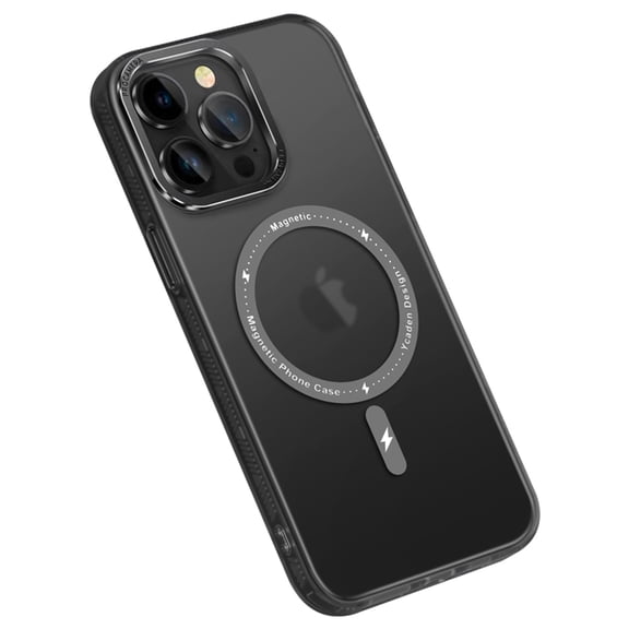 Elehold Magsafe Case for iPhone 14 Pro Max 6.7" 2022 Case Made of Soft TPU and Hard PC, Support Wireless Charging with Shockproof Frosted Backplane Lens Protection Drop Resistant Slim Case, Black