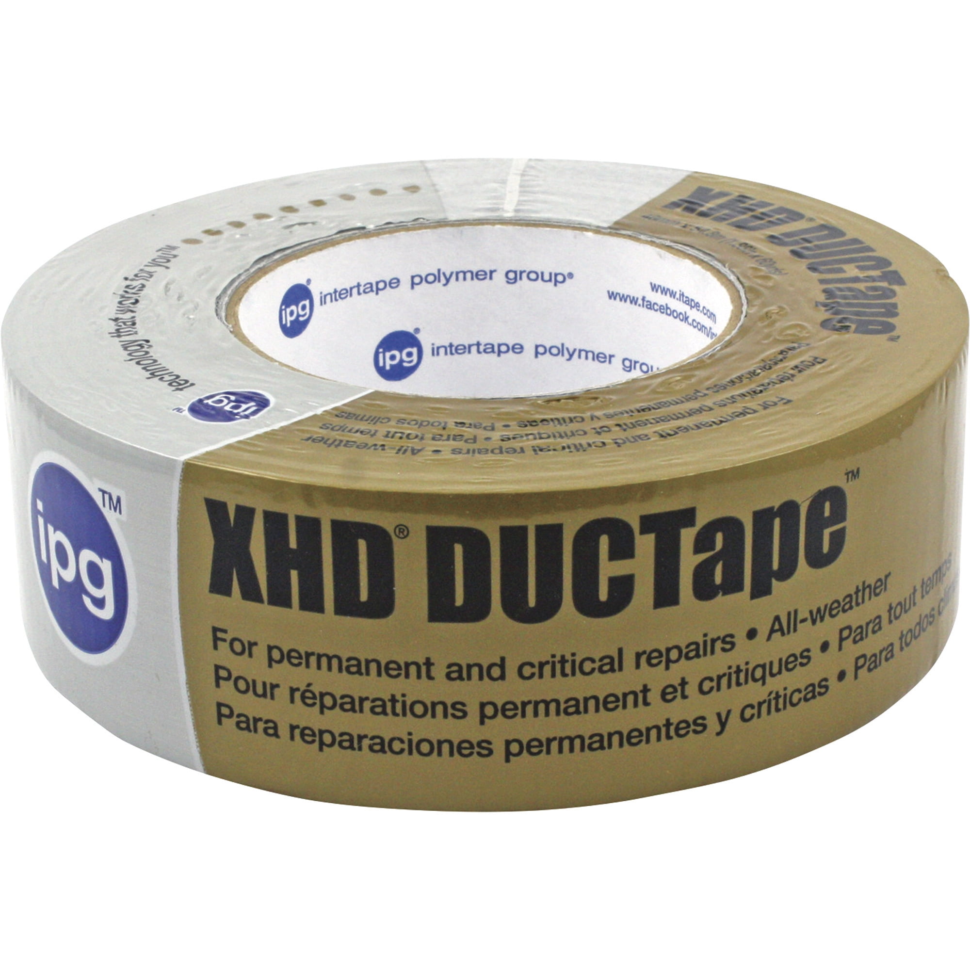 Intertape Polymer Duct Tape AC36 Contractor - 11-Mil, Silver - 1 Roll, 1.88" x 60 Yd