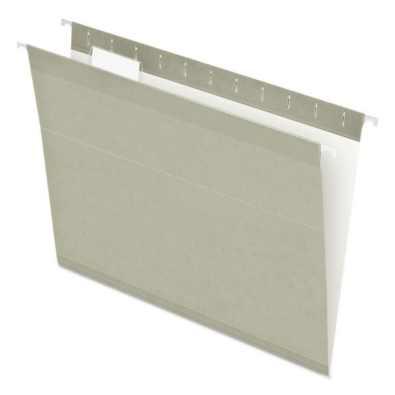 Pendaflex Reinforced Hanging Folders 1/5 Tab Letter Gray 25/Box 415215GRA