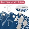 thumbnail image 5 of Sea Corals Turtle Shower Curtains for Bathroom, Summer Beach Sea Stars Dark Blue Washable Fabric Shower Curtain with Hooks Waterproof Bathroom Decor Sets, 66 x 72 Inches, 5 of 9