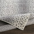 thumbnail image 5 of BoutiqueRugs Leichhardt Animal Print Antelope Area Rug - Contemporary Leopard Print Carpet for Living Room, Bedroom - Charcoal, Ivory, Medium Gray - 5'3" x 7'1" (5x7), 5 of 6