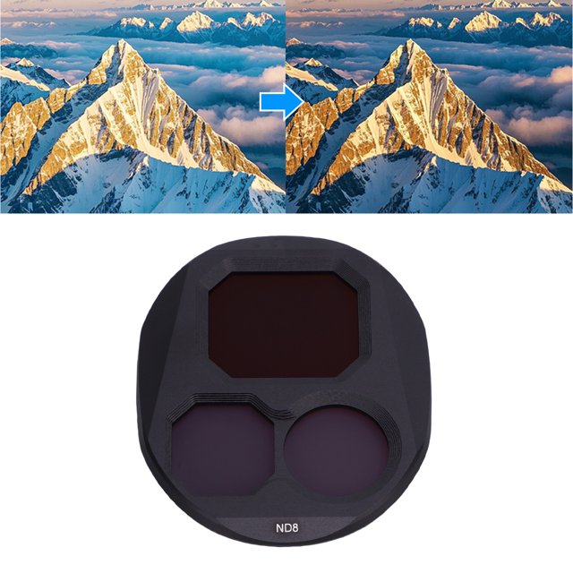 Drone ND Filter Set, Multi Coated HD Optical Glass Filter Drone Lens Accessory Compatible with 4 Pro, ND8 ND16 ND32