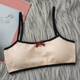 thumbnail image 2 of SHenli Girls Cotton Bras 5-Pack â Wire-Free Sports Bralettes with 3-Row Hook-and-Eye Underwear for Ages 8â14, 2 of 6