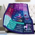 thumbnail image 2 of Soccer Blanket Gifts for Girls Ultra Soft Warm Flannel Throw Blankets Soccer Team Soccer Lover Gifts for Kids Teens Adults 50"x40", 2 of 6