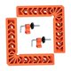 thumbnail image 4 of Abrazadera de esquina para carpintería de 2 piezas, herramienta de posicionamiento en ángulo recto de 90 grados con 2 L, 4 of 9