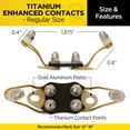 thumbnail image 4 of Aletas flexibles regulares con puntos de contacto con alas de titanio de Dogtra, 4 of 6