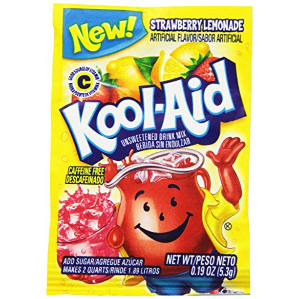 KoolAid Twists Soarin' Strawberry Lemonade Unsweetened Soft Drink Mix