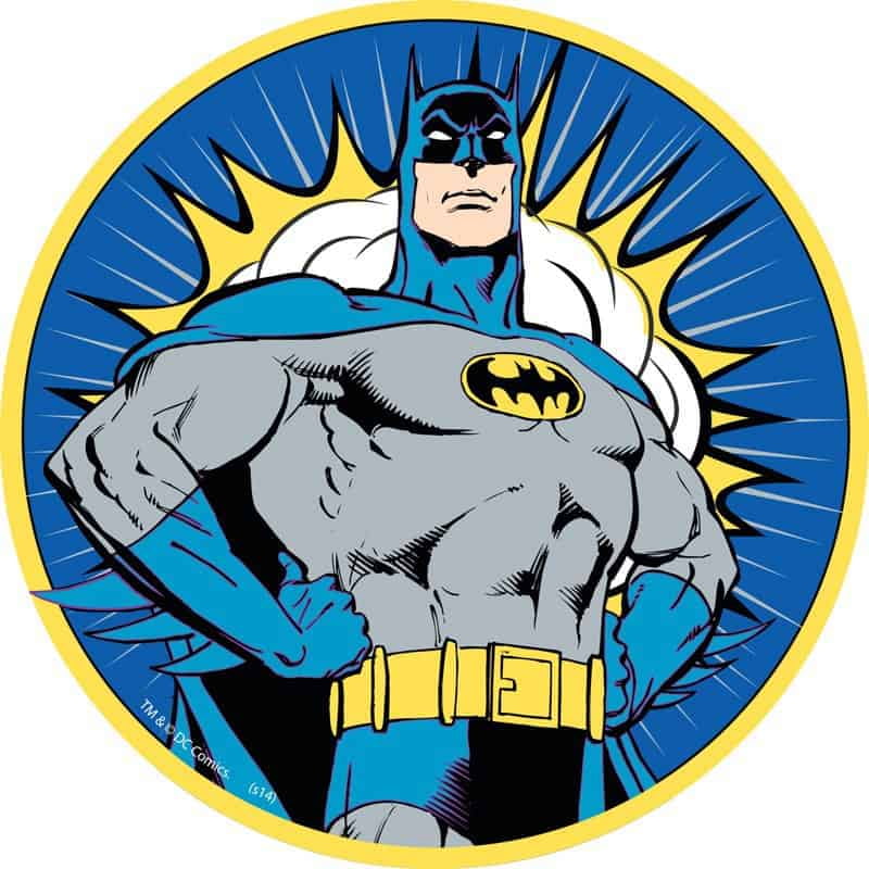 8" Round Batman Comic Image Edible Frosting Cake Topper