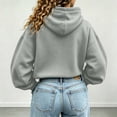 thumbnail image 5 of Timegard Lightweight Sweatshirts Women Cropped Hoodies Long Sleeve Loose Drawstring Bottom Workout Running Pullover Fall Fashion, 5 of 6