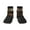 2 Black-1, variant on Steampunk Squirrel Pilot Pattern Quarter Crew Socks,Toe Seamed Ankle Socks,Cotton Cushioned Breathable Athletic Crew Sports Socks