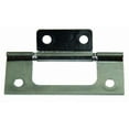 thumbnail image 1 of JR Door Hinge 70645 Non-Mortise; Use On Bi-Fold Doors; 3 Inch Length; Flush Mount; Chrome; With Mounting Screws; Set Of 2, 1 of 3