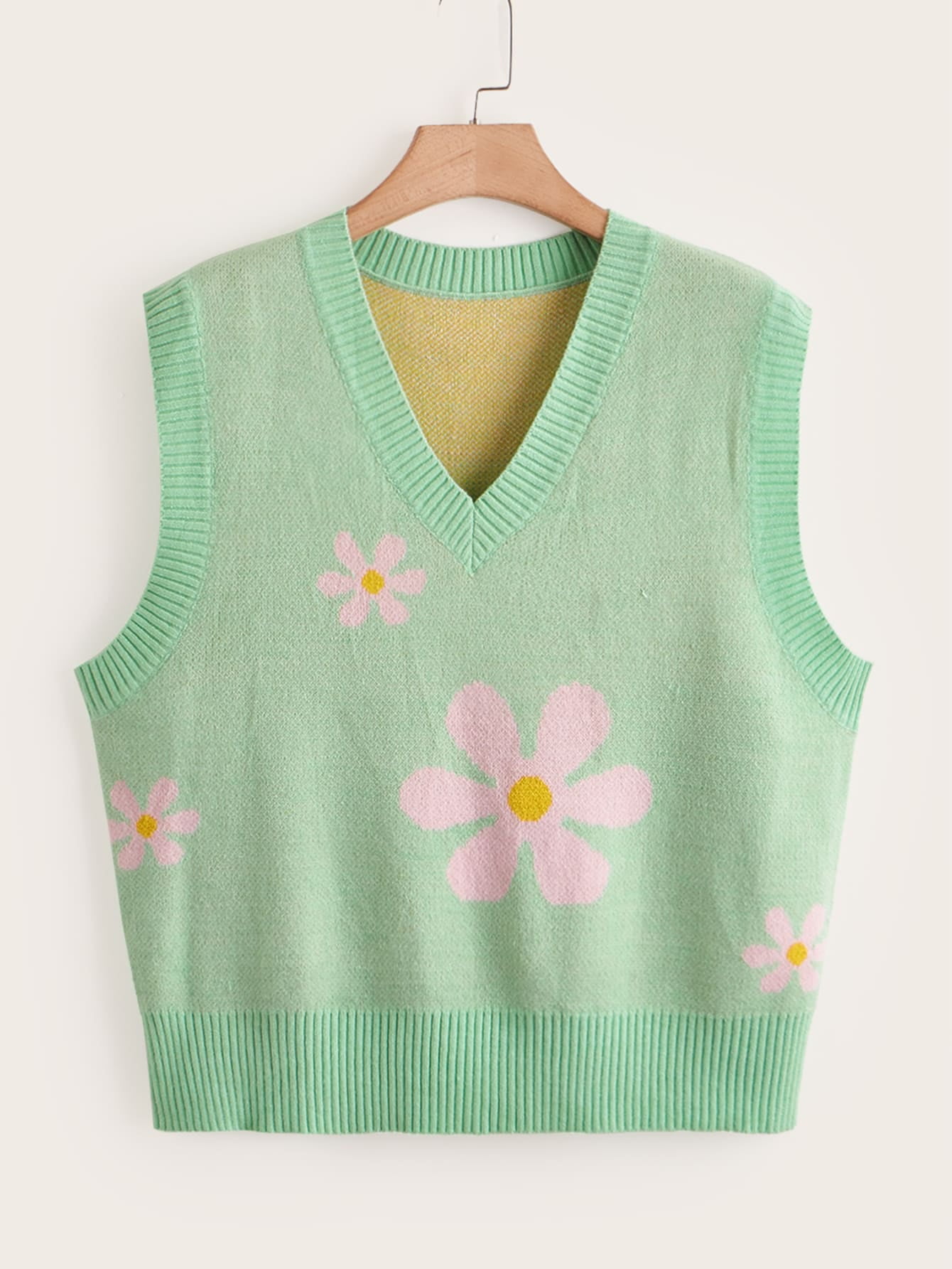Women's Plus Floral Pattern Sweater 