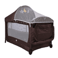 thumbnail image 1 of Cuna Corral Para Bebé Starkids Galaxis Portátil Cambiador Café Estampado, 1 of 6