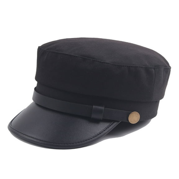 Holzkary Beret Hats for Women 2025 Trendy Men's and Women's Cap Vintage Beret Cap Flat Top Comfortable Breathable Cap Black One Size