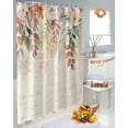thumbnail image 5 of Thanksgiving Shower Curtain Set ，Waterproof Fabric Shower Curtains Watercolor Leaves Shower Curtains for Bathroom,Bathroom Decor 66"x72", 5 of 7