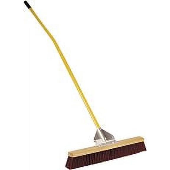 Midwest Rake General Purpose Broom, 24 In. With 60 In. Ergonomic Aluminum Handle