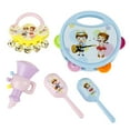 thumbnail image 2 of Musical Toy Set Handbell Rattle Trumpet Shaker Early Learning Instrument For Infants Safe ABS Plastic Newborn Gift For Boys And Girls, 2 of 6