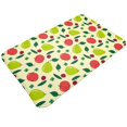 thumbnail image 3 of Bathroom Rugs Non Slip Washable - Cute Teal Pear Red Fruit Kitchen Mats for Floor, Area Rugs for Entryway Rugs Indoor, Laundry Bathroom Room Door Rug with Rubber Backing 20x31.5in, 3 of 8