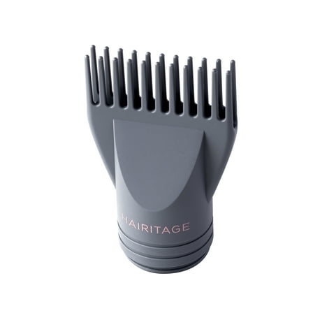 Hairitage Stretch It Out Hair Comb Attachment | Hair Dryer Salon Tool for Straightening & Smoothing, Black