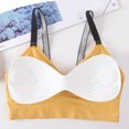 thumbnail image 6 of Sngxgn Women's Comfort Wireless, Seamless Cooling T-Shirt Bra(Yellow,One Size), 6 of 8