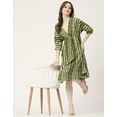 thumbnail image 5 of Moomaya Printed Quarter Sleeves Short Dress, Knee Length Flared Hem Summer Dress, 5 of 8
