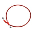 thumbnail image 1 of 80cm 31.5 "Longitud 10mm ID Motocicleta Línea de freno hidráulico Tubo de manguera de aceite 28 ° 0 ° Cable trenzado de acero inoxidable para ATV Motocross Sport Bikes Rojo, 1 of 1